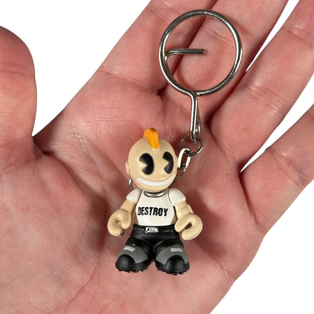 Kidrobot Supermini Keychain Series 3 2007 "Rotten" Punk Rocker Bag Charm w/ Box - Picture 2 of 10